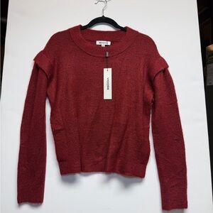 NWT Vigoss Rich Red Knit Sweater M